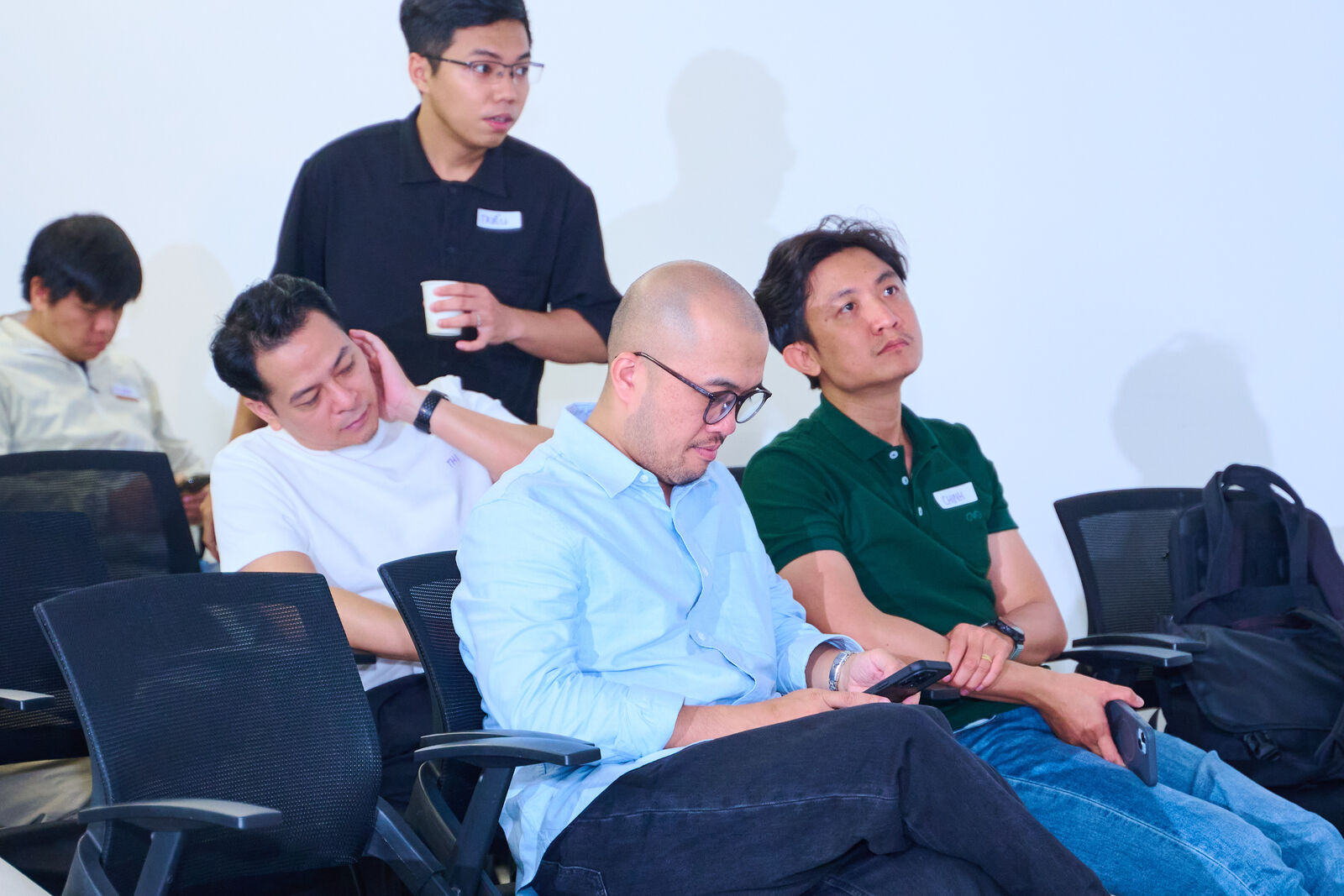 Audience and speaker setup