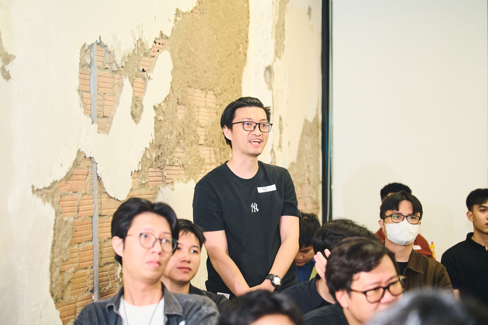 Tony engaging audience