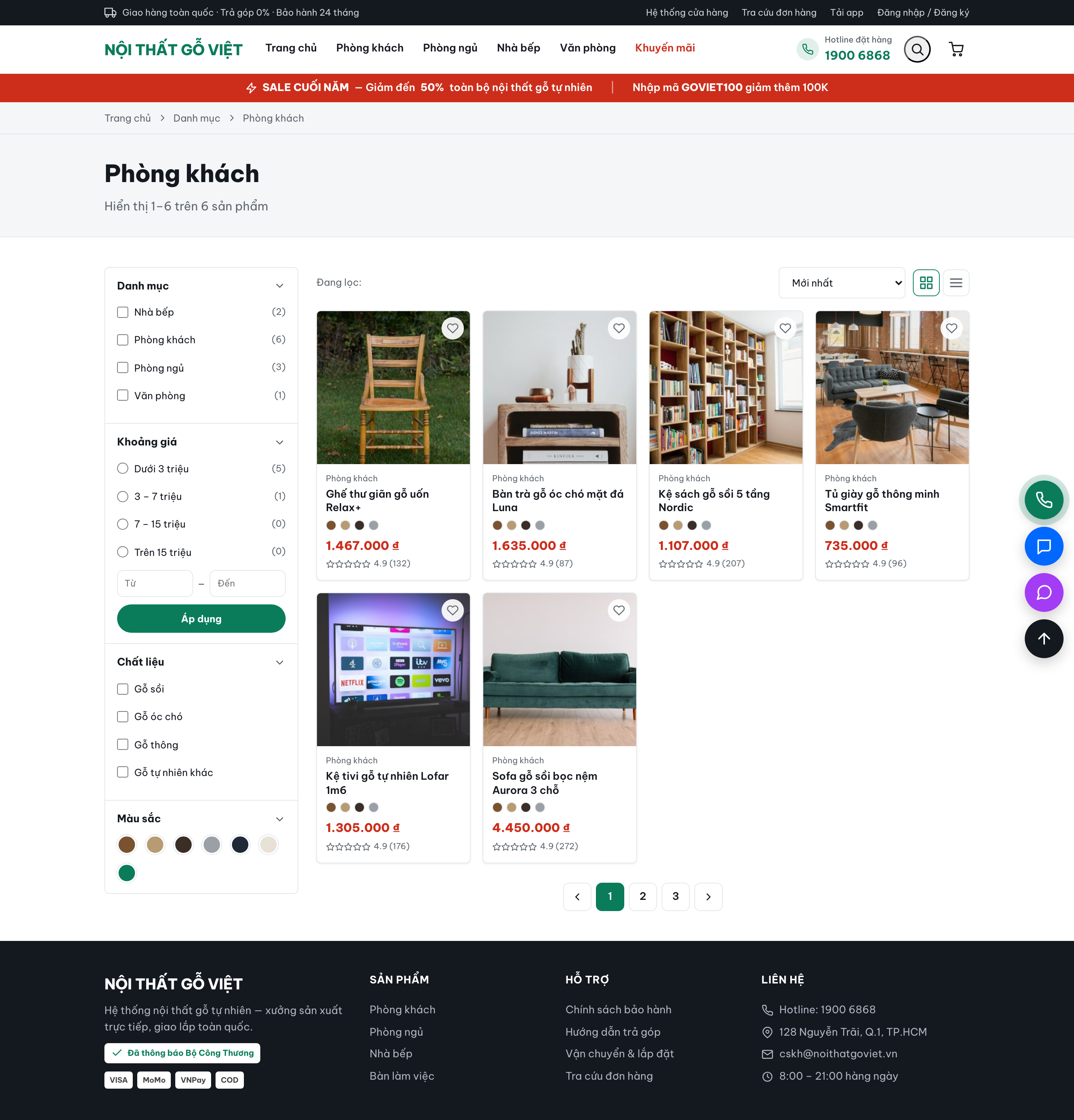 Theme Nội Thất Gỗ Việt — Danh mục